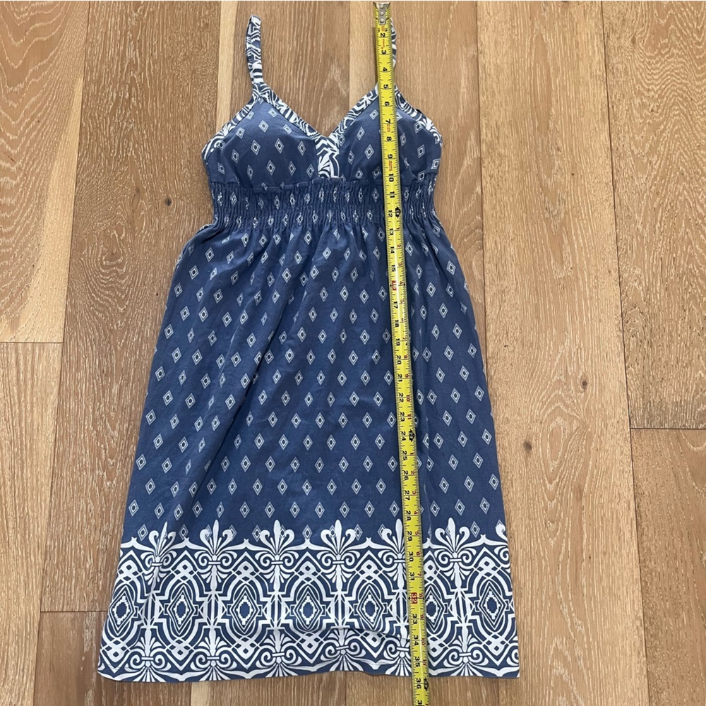 Athleta blue and white printed midi sundress - Picture 5 of 7